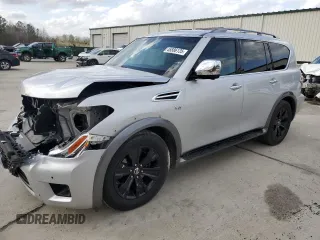 2017 Nissan Armada Platinum z VIN JN8AY2ND3H9001207, wystawiony jako Copart lot #46886135 z przebiegiem 101 222 mil mil oraz Szkoda całkowita • Salvage title. Historia ofert i sprzedaży dostępna na DreamBid. Obrazek 1.