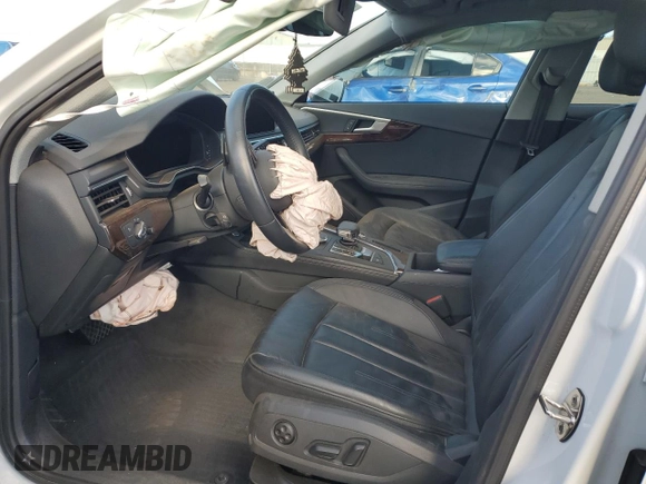 2019 Audi A4 Premium Plus with VIN WAUENAF45KA027051, listed as a Copart auction lot 41481465 with 0 mi miles and Salvage Title. Bid and sale history available at carsss.com. Image 7.