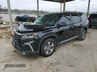 2025 Honda Pilot EX-L z VIN 5FNYG1H46SB042107, wystawiony jako Copart lot #47863795 z przebiegiem 14 850 mil mil oraz Szkoda całkowita • Salvage title. Historia ofert i sprzedaży dostępna na DreamBid. Obrazek 1.