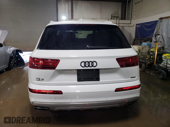 2017 Audi Q7 Premium with VIN WA1AHAF73HD042989, listed as a Copart auction lot 52042605 with 49,968 mi miles and Salvage title. Bid and sale history available at DreamBid. Image 6.