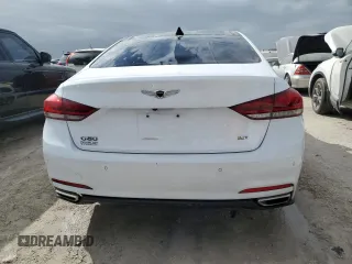 2017 Genesis G80 3.8L with VIN KMHGN4JE8HU174755, listed as a Copart auction lot 74016974 with 0 mi miles and Non Repairable. Bid and sale history available at carsss.com. Image 6.