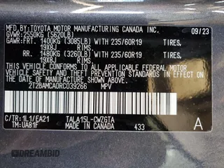 2024 Lexus RX with VIN 2T2BAMCA0RC039266, listed as a Copart auction lot 45692385 with 20,711 mi miles and Salvage Title. Bid and sale history available at carsss.com. Image 13.