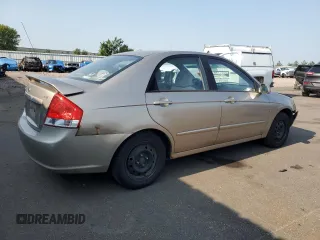 2008 Kia Spectra EX with VIN KNAFE121085524056, listed as a Copart auction lot 71218854 with 128,944 mi miles and Salvage Title. Bid and sale history available at carsss.com. Image 3.