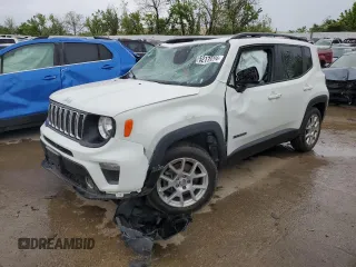 2020 Jeep Renegade Latitude with VIN ZACNJABB9LPL91894, listed as a Copart auction lot 52179294 with 31,227 mi miles and Salvage Title. Bid and sale history available at carsss.com. Image 1.