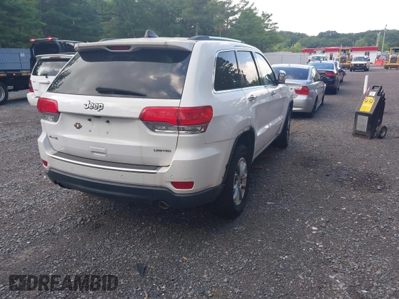 2014 Jeep Grand Cherokee Limited with VIN 1C4RJFBGXEC186833, listed as a IAAI auction lot 42677411 with 117,685 mi miles and . Bid and sale history available at DreamBid. Image 4.