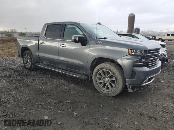 2019 Chevrolet Silverado 1500 High Country with VIN 1GCUYHED1KZ147317, listed as a Copart auction lot 43194955 with 104,985 mi miles and Salvage Title. Bid and sale history available at carsss.com. Image 4.