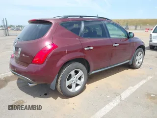 2005 Nissan Murano SL z VIN JN8AZ08WX5W435121, wystawiony jako IAAI lot #42115918 z przebiegiem 265 585 mil mil oraz . Historia ofert i sprzedaży dostępna na DreamBid. Obrazek 4.