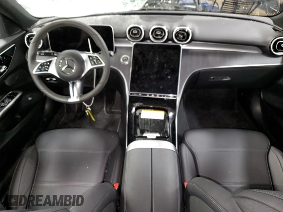 2025 Mercedes-Benz C 300 with VIN W1KAF4HB3SR242642, listed as a Copart auction lot 49090085 with 4,968 mi miles and Salvage Title. Bid and sale history available at DreamBid. Image 8.