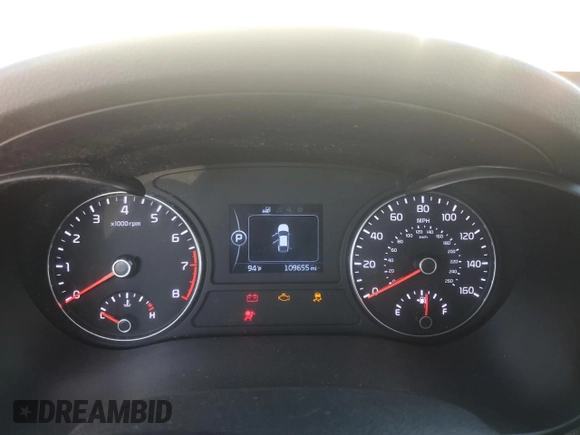2018 Kia Optima LX with VIN 5XXGT4L37JG205916, listed as a Copart auction lot 49026295 with 109,655 mi miles and Salvage Title. Bid and sale history available at carsss.com. Image 9.
