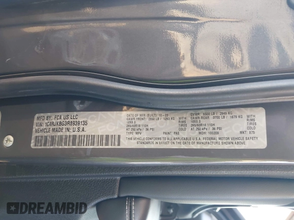 2024 Jeep Grand Cherokee Limited with VIN 1C4RJKBG3R8939135, listed as a IAAI auction lot 41283320 with 15,997 mi miles and . Bid and sale history available at DreamBid. Image 9.