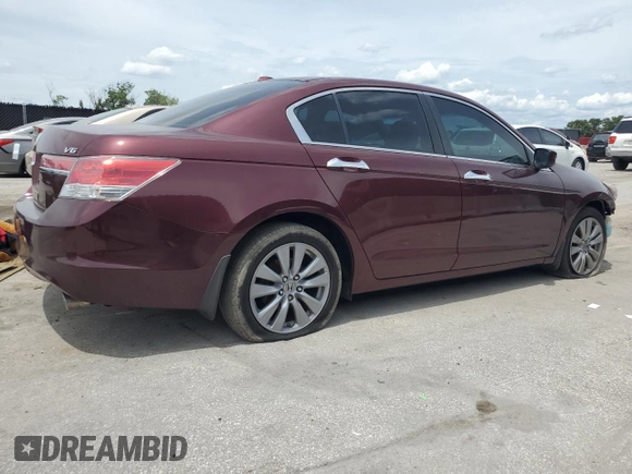 2011 Honda Accord EX-L with VIN 1HGCP3F86BA013180, listed as a Copart auction lot 64095235 with 124,742 mi miles and Salvage title. Bid and sale history available at DreamBid. Image 3.