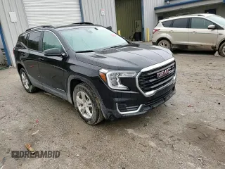 2024 GMC Terrain SLE with VIN 3GKALMEGXRL278935, listed as a Copart auction lot 52300805 with 11,200 mi miles and Salvage title. Bid and sale history available at DreamBid. Image 12.