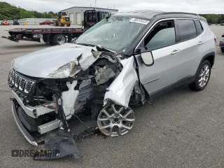 2025 Jeep Compass Limited z VIN 3C4NJDCN5ST513333, wystawiony jako Copart lot #61365395 z przebiegiem 16 966 mil mil oraz Szkoda całkowita • Salvage title. Historia ofert i sprzedaży dostępna na DreamBid. Obrazek 1.