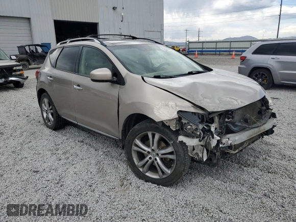 2009 Nissan Murano SL with VIN JN8AZ18W99W122119, listed as a Copart auction lot 53367015 with 179,801 mi miles and Salvage Title. Bid and sale history available at DreamBid. Image 4.