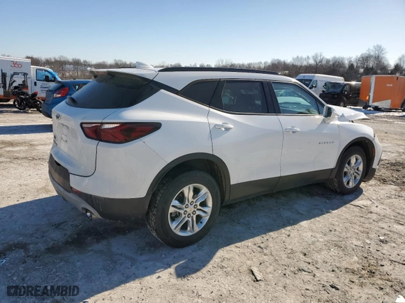 2019 Chevrolet Blazer with VIN 3GNKBGRS0KS682185, listed as a Copart auction lot 42756465 with 50,198 mi miles and Salvage Title. Bid and sale history available at carsss.com. Image 3.
