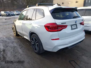 2020 BMW X3 M with VIN 5YMTS0C0XL9B25245, listed as a IAAI auction lot 41607826 with 52,456 mi miles. Bid and sale history available at carsss.com. Image 3.