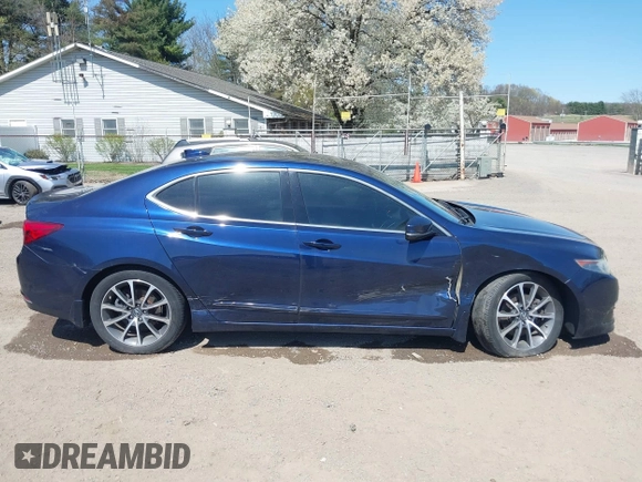 2015 Acura TLX V6 Advance with VIN 19UUB3F75FA002753, listed as a IAAI auction lot 42021250 with 135,225 mi miles. Bid and sale history available at carsss.com. Image 13.