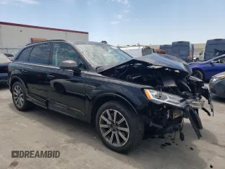 2022 Audi Q7 Premium Plus with VIN WA1LJBF75ND010480, listed as a Copart auction lot 59338214 with 14,851 mi miles and Salvage title. Bid and sale history available at DreamBid. Image 4.
