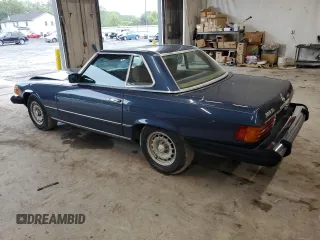 1983 Mercedes-Benz 380 with VIN WDBBA45A0DB019574, listed as a Copart auction lot 73357504 with 56,150 mi miles and Clean Title. Bid and sale history available at carsss.com. Image 2.