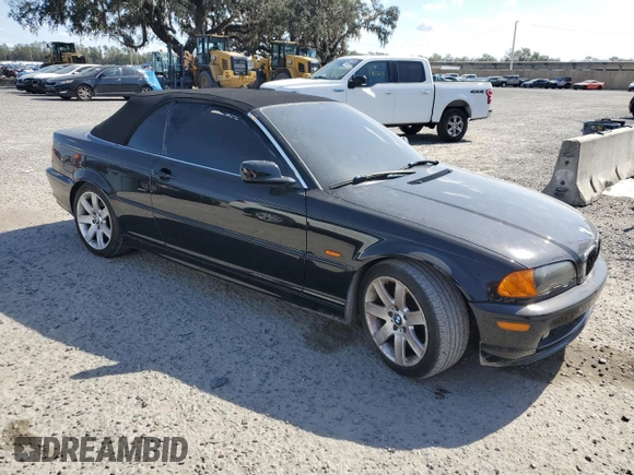 2001 BMW 3 Series 325Ci with VIN WBABS33481JY57601, listed as a Copart auction lot 43866775 with 110,650 mi miles and Salvage Title. Bid and sale history available at carsss.com. Image 4.