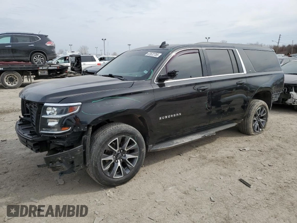 2017 Chevrolet Suburban LT with VIN 1GNSKHKC3HR136002, listed as a Copart auction lot 47672755 with 160,322 mi miles and Salvage Title. Bid and sale history available at carsss.com. Image 1.