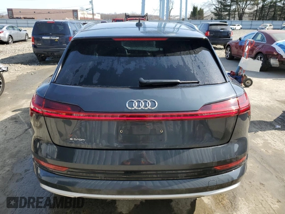2019 Audi e-tron Premium Plus with VIN WA1LAAGEXKB015138, listed as a Copart auction lot 48853815 with 35,816 mi miles and Salvage title. Bid and sale history available at DreamBid. Image 6.