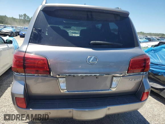 2011 Lexus LX 570 with VIN JTJHY7AX6B4061104, listed as a Copart auction lot 57788225 with 184,040 mi miles and Clean title. Bid and sale history available at DreamBid. Image 6.