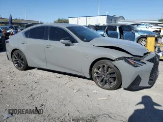 2024 Lexus IS 350 F Sport with VIN JTHGZ1B24R5074190, listed as a Copart auction lot 57615815 with 7,209 mi miles and Salvage title. Bid and sale history available at DreamBid. Image 4.