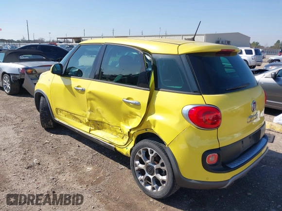 2014 FIAT 500L Trekking with VIN ZFBCFADH3EZ013347, listed as a IAAI auction lot 41551204 with 96,679 mi miles and . Bid and sale history available at DreamBid. Image 3.