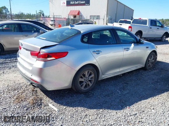 2018 Kia Optima LX with VIN 5XXGT4L34JG199623, listed as a IAAI auction lot 41712608 with 153,315 mi miles and . Bid and sale history available at DreamBid. Image 4.