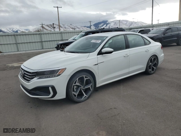 2021 Volkswagen Passat 2.0T R-Line with VIN 1VWMA7A37MC014379, listed as a Copart auction lot 81348624 with 70,459 mi miles and Salvage Title. Bid and sale history available at carsss.com. Image 1.