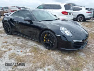 2014 Porsche 911 Turbo S with VIN WP0AD2A99ES167048, listed as a IAAI auction lot 40643041 with 1 mi miles. Bid and sale history available at carsss.com. Image 1.