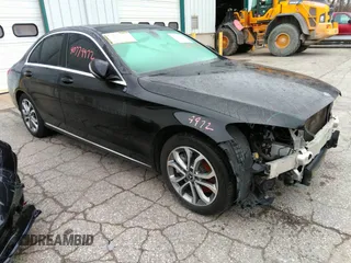 2018 Mercedes-Benz C with VIN 55SWF4JB8JU244528, listed as a IAAI auction lot 40779972 with 119,260 mi miles. Bid and sale history available at carsss.com. Image 1.