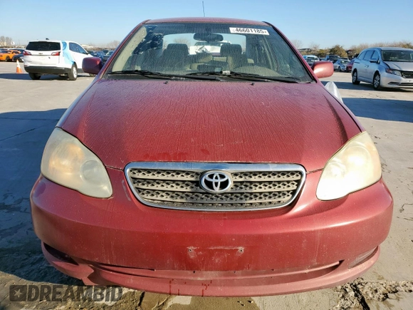 2006 Toyota Corolla CE with VIN 1NXBR32E86Z679876, listed as a Copart auction lot 46601185 with 162,132 mi miles and Salvage Title. Bid and sale history available at DreamBid. Image 5.