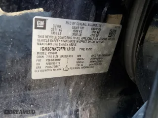 2015 Chevrolet Suburban LS with VIN 1GNSCHKC9FR113138, listed as a Copart auction lot 47116765 with 196,796 mi miles and Salvage Title. Bid and sale history available at carsss.com. Image 13.