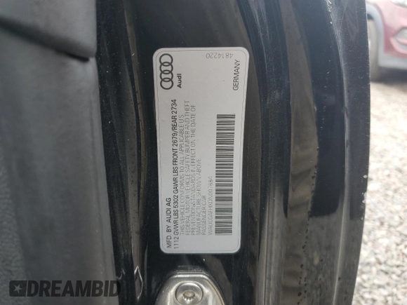 2013 Audi S5 Premium Plus z VIN WAUCGAFHXDN007684, wystawiony jako Copart lot #49976475 z przebiegiem 59 301 mil mil oraz Szkody całkowita. Historia ofert i sprzedaży dostępna na DreamBid. Obrazek 12.