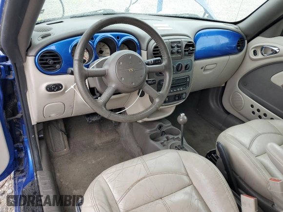 2005 Chrysler PT Cruiser Touring with VIN 3C3AY55E65T501455, listed as a Copart auction lot 61815515 with 123,828 mi miles and Salvage title. Bid and sale history available at DreamBid. Image 8.