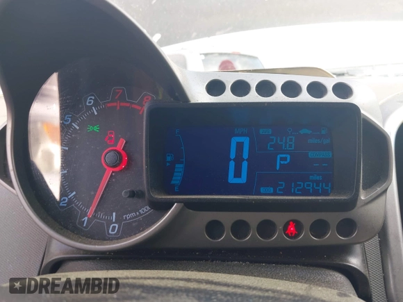 2013 Chevrolet Sonic LT with VIN 1G1JC5SH6D4201811, listed as a IAAI auction lot 42082122 with 212,944 mi miles and . Bid and sale history available at DreamBid. Image 7.