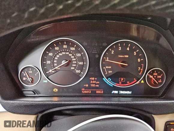 2013 BMW 3 Series 328i with VIN WBA3C1G52DNR44366, listed as a Copart auction lot 64365855 with 124,413 mi miles and Clean title. Bid and sale history available at DreamBid. Image 9.