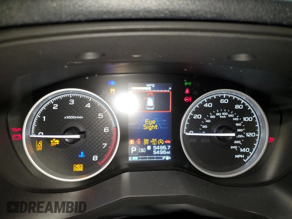 2024 Subaru Forester Limited с VIN JF2SKAKC0RH447993, выставлен на аукционе Copart как лот 56210075 с пробегом 5 496 миль миль и Списание • Salvage title. История ставок и продаж доступна на DreamBid. Изображение 9.
