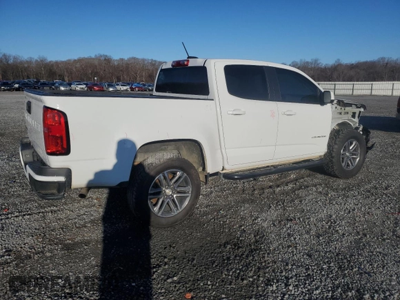 2021 Chevrolet Colorado 2WD Work Truck with VIN 1GCGSBEA9M1100524, listed as a Copart auction lot 42300775 with 44,899 mi miles and Salvage Title. Bid and sale history available at carsss.com. Image 3.