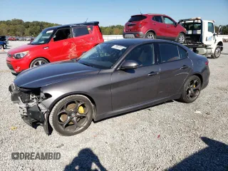 2018 Alfa Romeo Giulia Ti Sport with VIN ZARFAECN1J7583026, listed as a Copart auction lot 73683524 with 66,711 mi miles and Salvage Title. Bid and sale history available at carsss.com. Image 1.