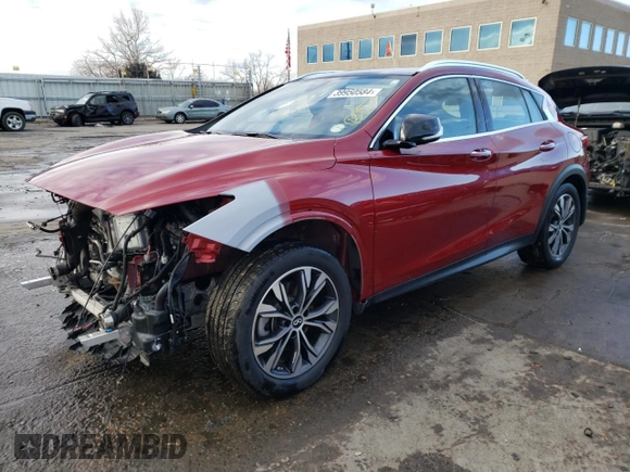 2018 Infiniti QX30 Premium with VIN SJKCH5CR7JA056183, listed as a Copart auction lot 39950584 with 20,558 mi miles. Bid and sale history available at carsss.com. Image 1.