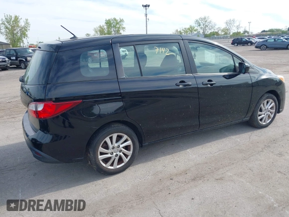 2012 Mazda 5 Sport with VIN JM1CW2BL3C0109930, listed as a IAAI auction lot 42197142 with 154,913 mi miles. Bid and sale history available at carsss.com. Image 4.