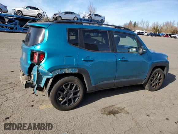 2020 Jeep Renegade Altitude with VIN ZACNJABB0LPL99236, listed as a Copart auction lot 44825675 with 83,809 mi miles and Salvage Title. Bid and sale history available at DreamBid. Image 3.