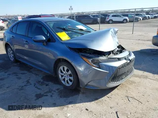 2020 Toyota Corolla LE with VIN 5YFEPRAEXLP104862, listed as a IAAI auction lot 41757448 with 78,077 mi miles. Bid and sale history available at carsss.com. Image 1.