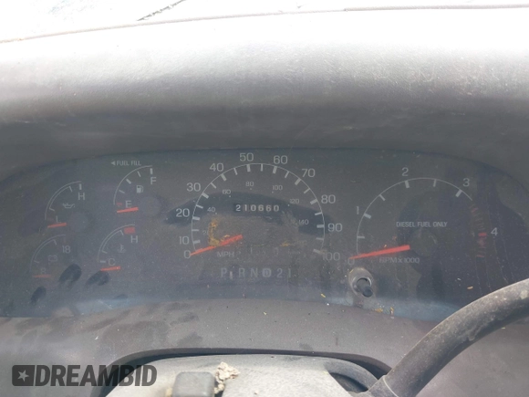 1999 Ford F-350 XL with VIN 1FTSX30F7XEC60385, listed as a IAAI auction lot 42493144 with 210,660 mi miles and . Bid and sale history available at DreamBid. Image 7.