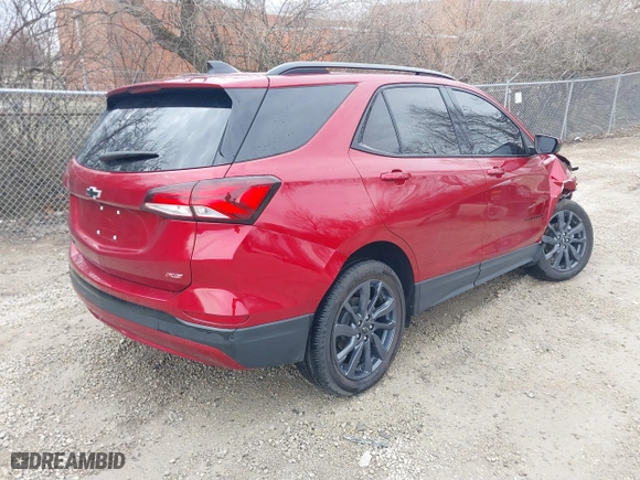 2024 Chevrolet Equinox RS with VIN 3GNAXMEG3RL353837, listed as a IAAI auction lot 41737896 with 8,942 mi miles. Bid and sale history available at carsss.com. Image 4.