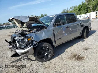 2024 Ram 1500 Lone Star with VIN 1C6RREFT0RN195102, listed as a Copart auction lot 57112455 with 27,303 mi miles and Non repairable. Bid and sale history available at DreamBid. Image 1.