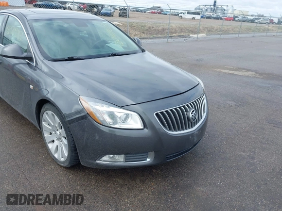 2011 Buick Regal CXL Turbo TO6 with VIN W04G05GV4B1088006, listed as a IAAI auction lot 42070908 with 105,970 mi miles. Bid and sale history available at carsss.com. Image 6.